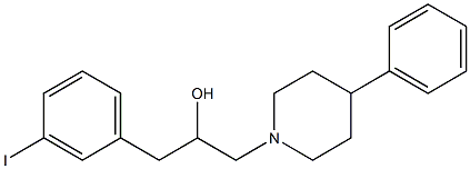 1-(3-Iodophenyl)-3-(4-phenyl-1-piperidinyl)-2-propanol 结构式