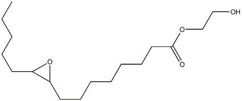 9,10-Epoxypentadecanoic acid 2-hydroxyethyl ester 结构式