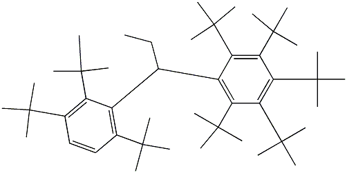 1-(Penta-tert-butylphenyl)-1-(2,3,6-tri-tert-butylphenyl)propane 结构式