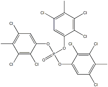 Phosphoric acid tris(2,3,5-trichloro-4-methylphenyl) ester 结构式