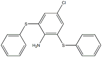 4-Chloro-2,6-bis(phenylthio)aniline 结构式