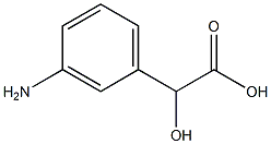 (-)-m-Amino-D-mandelic acid 结构式