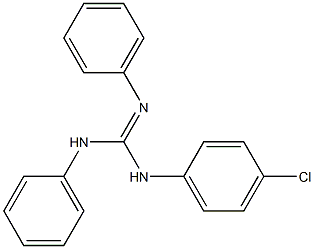 N-(4-Chlorophenyl)-N'-(phenyl)-N''-(phenyl)guanidine 结构式