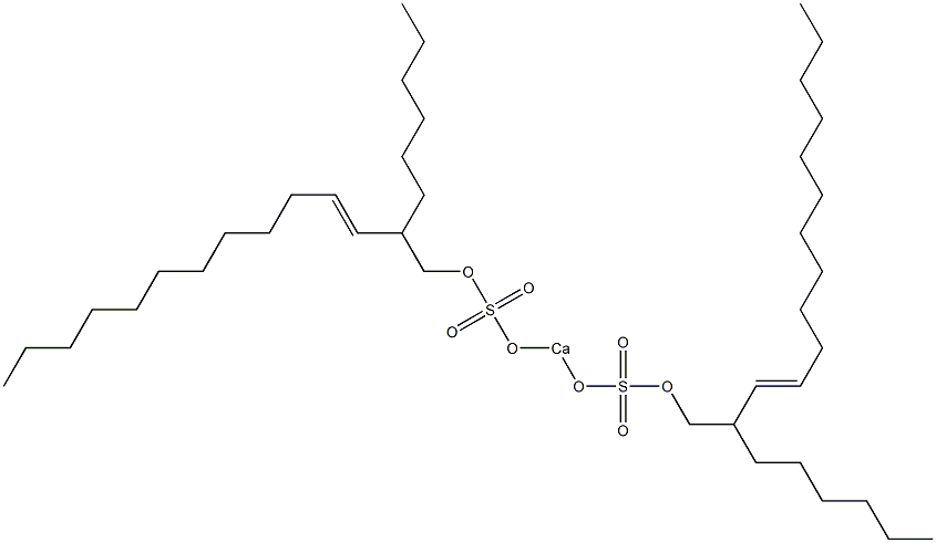 Bis(2-hexyl-3-tetradecenyloxysulfonyloxy)calcium 结构式