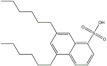 5,7-Dihexyl-1-naphthalenesulfonic acid 结构式