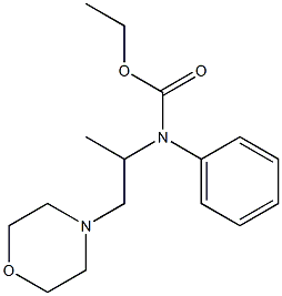 N-(1-Methyl-2-morpholinoethyl)carbanilic acid ethyl ester 结构式