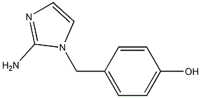 1-(4-Hydroxybenzyl)-1H-imidazol-2-amine 结构式