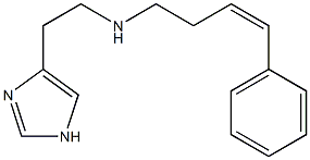 4-[2-[(Z)-4-Phenyl-3-butenylamino]ethyl]-1H-imidazole 结构式