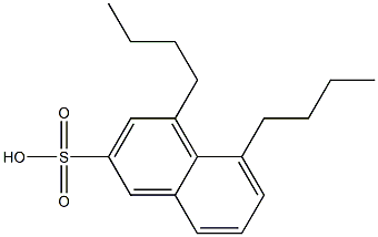 4,5-Dibutyl-2-naphthalenesulfonic acid 结构式