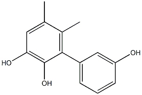 5,6-Dimethyl-1,1'-biphenyl-2,3,3'-triol 结构式