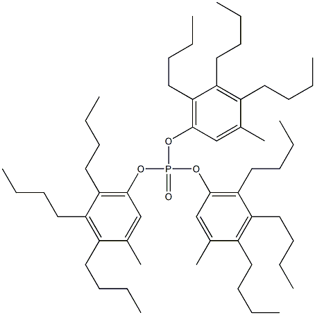 Phosphoric acid tris(3-methyl-4,5,6-tributylphenyl) ester 结构式