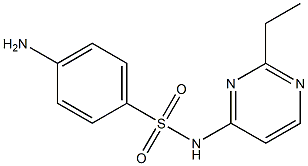 4-Amino-N-(2-ethyl-4-pyrimidinyl)benzenesulfonamide 结构式