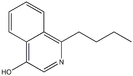 1-Butylisoquinolin-4-ol 结构式