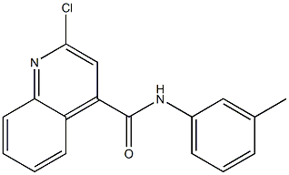 2-Chloro-N-(3-methylphenyl)quinoline-4-carboxamide 结构式