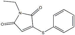 2-Phenylthio-N-ethylmaleimide 结构式