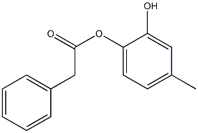Phenylacetic acid 2-hydroxy-4-methylphenyl ester 结构式