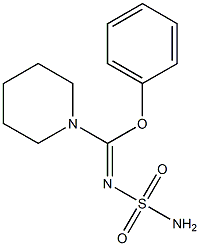 N-Sulfamoyl[phenoxy(piperidino)methan]imine 结构式