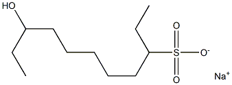 9-Hydroxyundecane-3-sulfonic acid sodium salt 结构式
