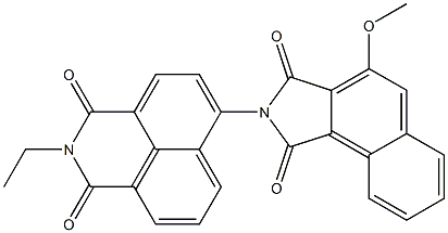 N-[(2,3-Dihydro-2-ethyl-1,3-dioxo-1H-benzo[de]isoquinoline)-6-yl]-3-methoxynaphthalimide 结构式