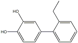 4-(2-Ethylphenyl)-1,2-benzenediol 结构式