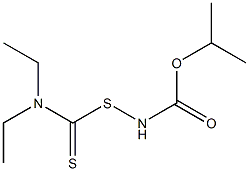 N-[(Diethylthiocarbamoyl)thio]carbamic acid isopropyl ester 结构式