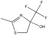 4-(Trifluoromethyl)-2-methyl-2-thiazolin-4-ol 结构式