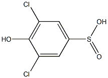 3,5-Dichloro-4-hydroxybenzenesulfinic acid 结构式