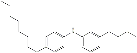 3-Butylphenyl 4-octylphenylamine 结构式