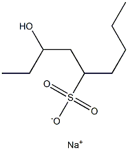 3-Hydroxynonane-5-sulfonic acid sodium salt 结构式