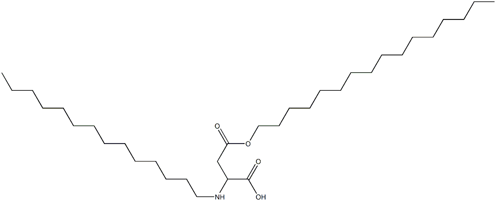 2-Tetradecylamino-3-(hexadecyloxycarbonyl)propionic acid 结构式