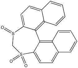 [Dinaphtho[2,1-d:1',2'-f][1,3]dithiepin]3,3,5-trioxide 结构式