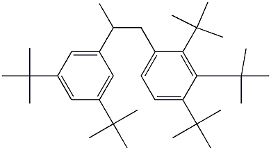 1-(2,3,4-Tri-tert-butylphenyl)-2-(3,5-di-tert-butylphenyl)propane 结构式