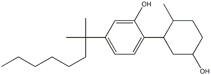 5-(1,1-Dimethylheptyl)-2-(5-hydroxy-2-methylcyclohexyl)phenol 结构式