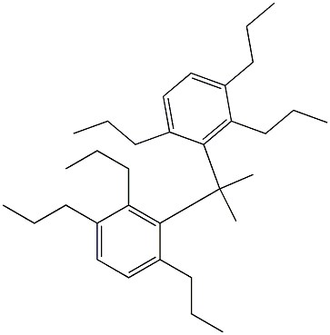 3,3'-Isopropylidenebis(1,2,4-tripropylbenzene) 结构式