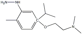 1-[4-[2-(Dimethylamino)ethoxy]carvacryl]hydrazine 结构式