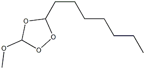 3-Methoxy-5-heptyl-1,2,4-trioxolane 结构式