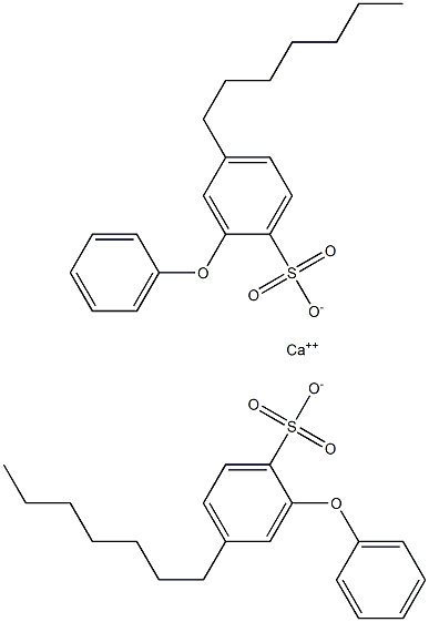 Bis(4-heptyl-2-phenoxybenzenesulfonic acid)calcium salt 结构式