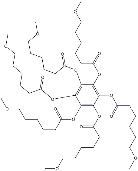 Benzenehexol hexakis(6-methoxyhexanoate) 结构式