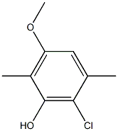 3-Methoxy-6-chloro-2,5-dimethylphenol 结构式