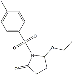 5-Ethoxy-1-[[4-methylphenyl]sulfonyl]pyrrolidin-2-one 结构式