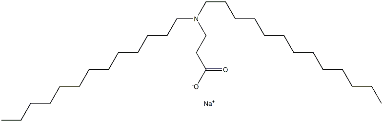 3-(Ditridecylamino)propanoic acid sodium salt 结构式