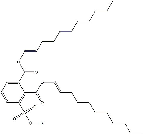 3-(Potassiosulfo)phthalic acid di(1-undecenyl) ester 结构式