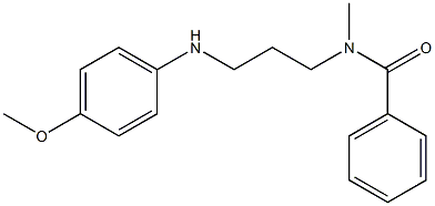 N-Methyl-N-[3-((4-methoxyphenyl)amino)propyl]benzamide 结构式