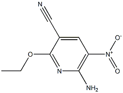 6-Amino-2-ethoxy-5-nitropyridine-3-carbonitrile 结构式