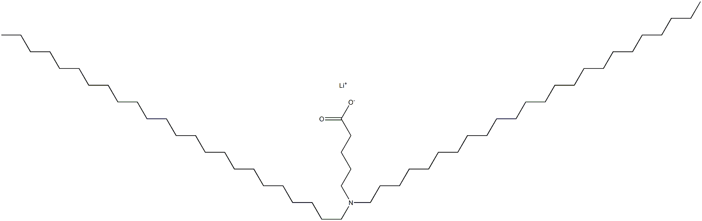 5-(Ditetracosylamino)valeric acid lithium salt 结构式