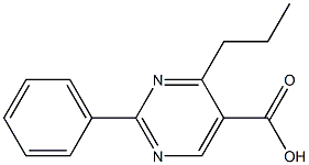 2-Phenyl-4-propylpyrimidine-5-carboxylic acid 结构式
