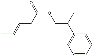 3-Pentenoic acid 2-phenylpropyl ester 结构式