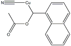 [Acetyloxy(1-naphthalenyl)methyl]cyanocopper(II) 结构式