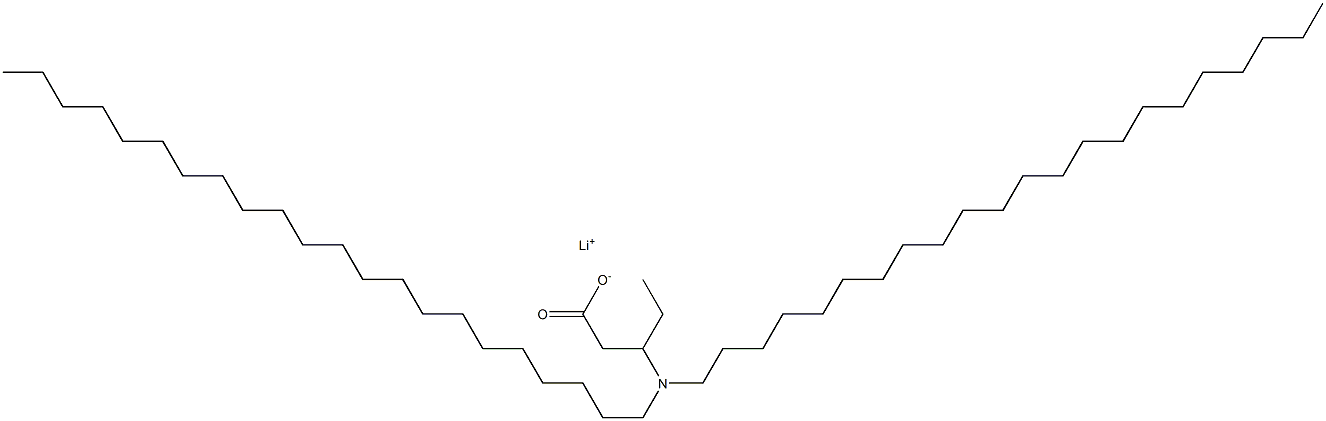 3-(Didocosylamino)valeric acid lithium salt 结构式