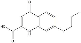 7-Butyl-1,4-dihydro-4-oxoquinoline-2-carboxylic acid 结构式